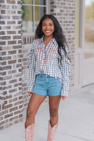 Southern Belle Blouse - barndoorboutiquetn