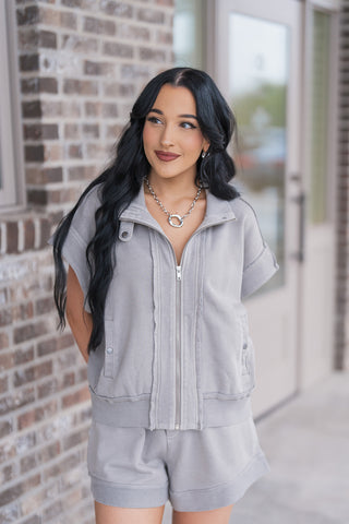 High Noon Lounge Zip Up - barndoorboutiquetn