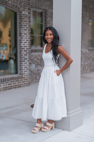 Calla Lily Midi Dress - barndoorboutiquetn