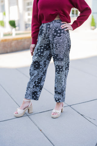 Midnight Bandana Pants - barndoorboutiquetn