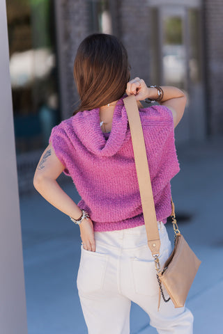 Plush Cowl Neck Tank