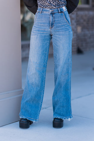 Judy Blue HW Retro Wide Jeans
