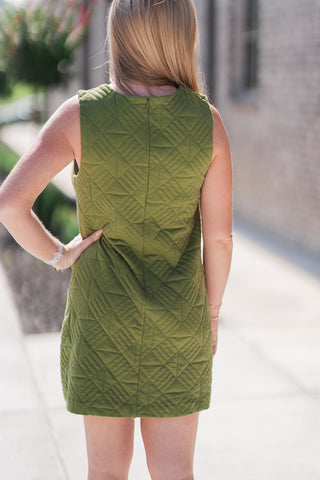 Cobblestone Quilted Mini Dress - barndoorboutiquetn