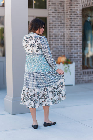 Mosaic Midi Dress - barndoorboutiquetn