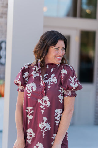 Crimson Rose Dress - barndoorboutiquetn