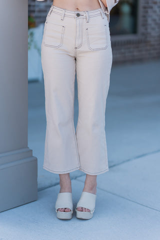 Desert Bloom Cropped Flares