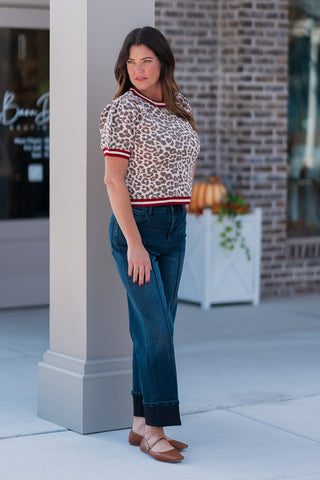Varsity Leopard Top - barndoorboutiquetn