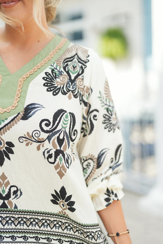 Natural Charm Blouse - barndoorboutiquetn