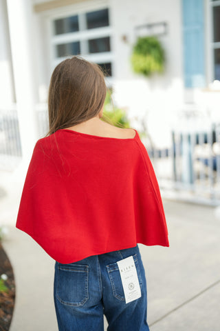 Casual Luxe Poncho - barndoorboutiquetn
