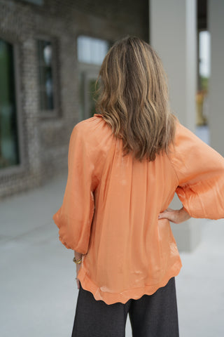 Soft Luxe Satin Blouse - barndoorboutiquetn