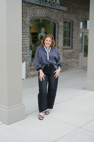 Tennis Club Trim Pullover - barndoorboutiquetn