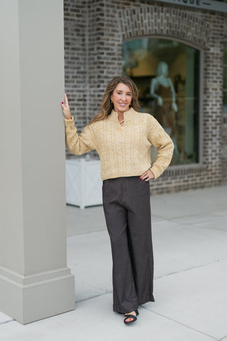 Sunshine and Cider Quarter Zip - barndoorboutiquetn