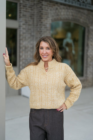 Sunshine and Cider Quarter Zip - barndoorboutiquetn
