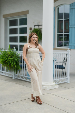 Cozy Homestead Gingham Jumpsuit - barndoorboutiquetn