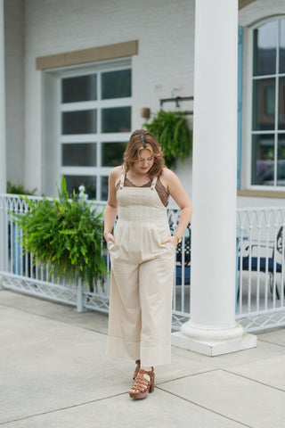 Cozy Homestead Gingham Jumpsuit - barndoorboutiquetn