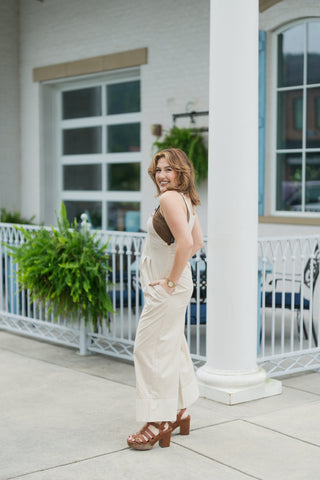 Cozy Homestead Gingham Jumpsuit - barndoorboutiquetn