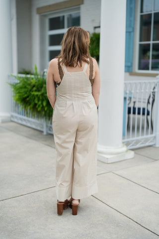 Cozy Homestead Gingham Jumpsuit - barndoorboutiquetn