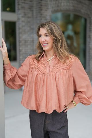 Vintage Romance Crochet Top - barndoorboutiquetn