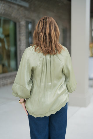 Soft Luxe Satin Blouse - barndoorboutiquetn