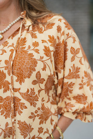 Prairie Song Tie-Neck Top - barndoorboutiquetn