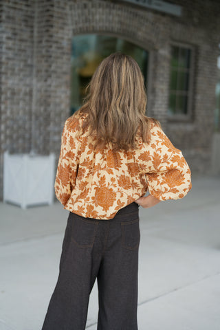 Prairie Song Tie-Neck Top - barndoorboutiquetn