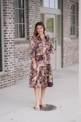 Meadow Breeze Midi Dress - barndoorboutiquetn