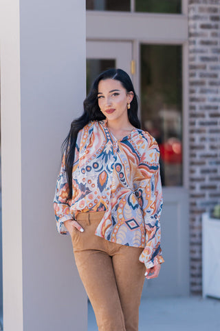 Groovy Garden Blouse - barndoorboutiquetn