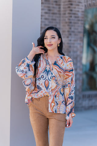 Groovy Garden Blouse - barndoorboutiquetn