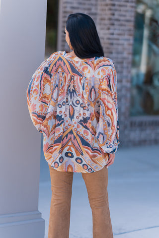 Groovy Garden Blouse - barndoorboutiquetn