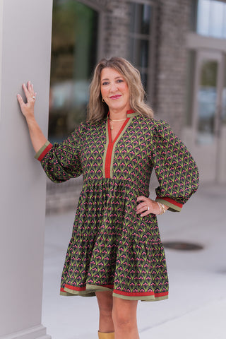 Desert Geo Tunic Dress - barndoorboutiquetn