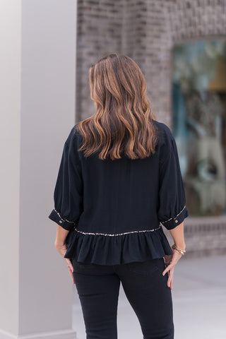 Midnight Oasis Blouse - barndoorboutiquetn