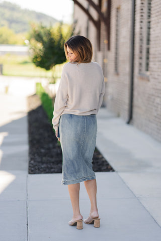 Toasty Waffleknit Top - barndoorboutiquetn