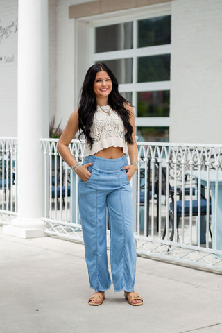 Gardenia Crochet Tank - barndoorboutiquetn