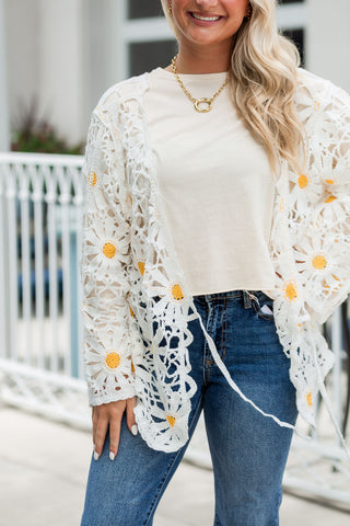 Daisy Chain Cardi - barndoorboutiquetn