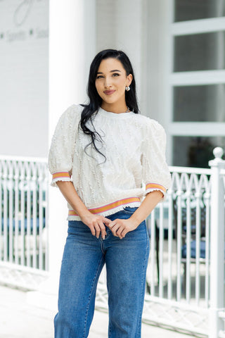 Cream Puff Top - barndoorboutiquetn