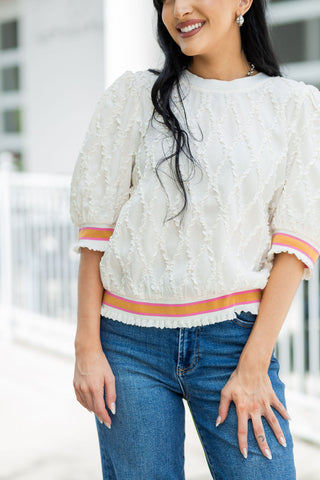 Cream Puff Top - barndoorboutiquetn
