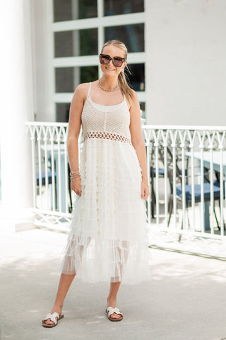 Swan Song Midi Dress - barndoorboutiquetn