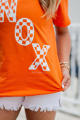 Knox Orange Short Sleeve Tee - barndoorboutiquetn