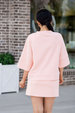 Peachy Scuba Mini Skirt - barndoorboutiquetn