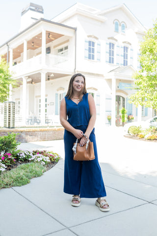 Z Supply Solace Jersey Denim Top - barndoorboutiquetn