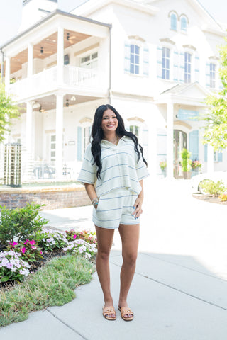 The Seaside Stripe Shorts - barndoorboutiquetn