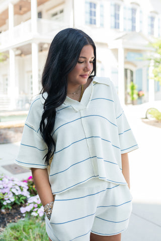 The Seaside Stripe Top - barndoorboutiquetn