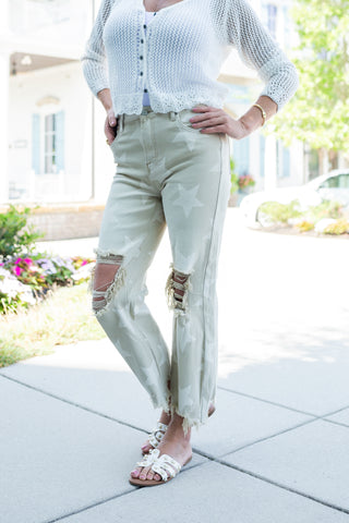 Risen Star Gaze Hi-Rise Straight Jeans - barndoorboutiquetn