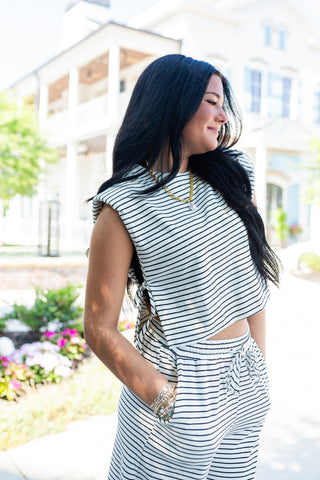 All Tied Up Top - barndoorboutiquetn