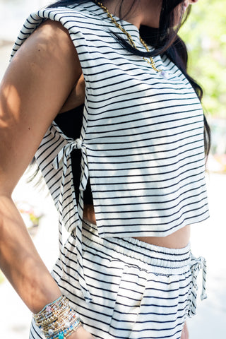 All Tied Up Top - barndoorboutiquetn