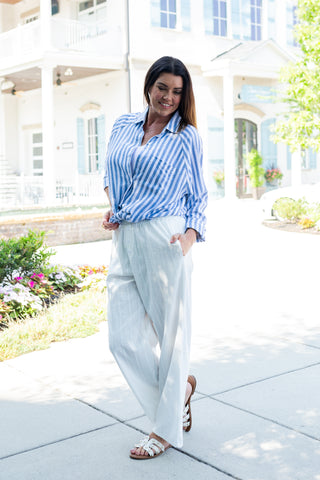 Afternoon Bloom Wide-Leg Pants - barndoorboutiquetn