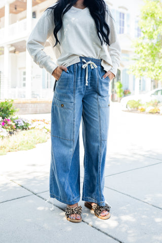 Salt Air Barrel Pants - barndoorboutiquetn