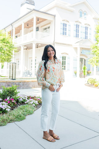 Wildflower Waltz Blouse - barndoorboutiquetn