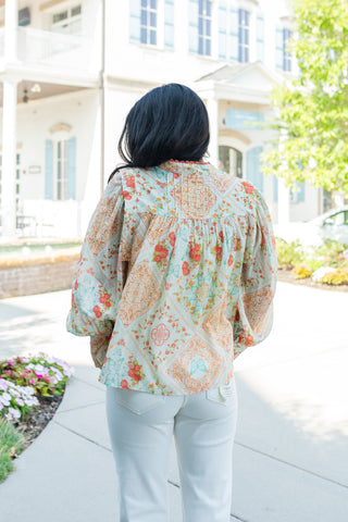 Wildflower Waltz Blouse - barndoorboutiquetn