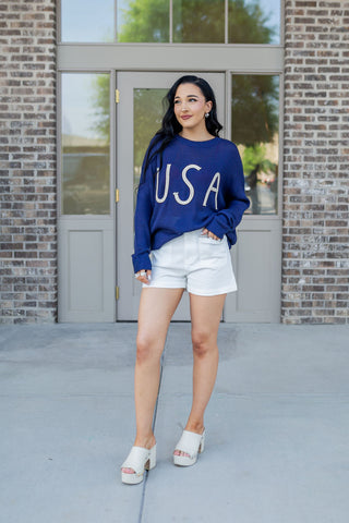 Cozy in the USA Sweater - barndoorboutiquetn